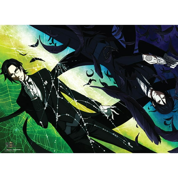 Wall Scroll - Black Butler 2 - New Sebastian+Claude Fabric Art Licensed ge60472
