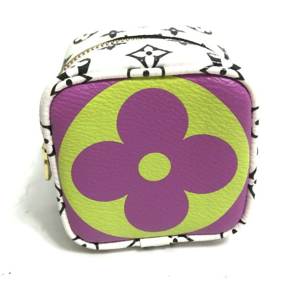 Pre-Owned LOUIS VUITTON M67669 Monogram Giant Porte Monnaie Cube Pouch, Canvas, Women's, Yellow