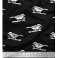 thumbnail image 1 of Soimoi Rayon Fabric Branch & Bird Block Print Fabric by Yard 56 Inch Wide, 1 of 3