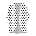 thumbnail image 4 of Ailaofu Women's Polka Dot Print 3/4 Sleeve Lightweight Cardigan Casual Loose Open Front Outerwear, 4 of 5