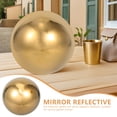 thumbnail image 3 of HEATSHAKING 1ensemble Boule Réfléchissante Ronde Dorée Miroir en Acier Inoxydable Boules de Jardin pour Décoration Extérieure 7.9x7.9in, 3 of 6