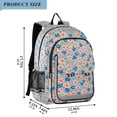thumbnail image 2 of FORMRS Unisex School Backpack 17" Student Travel Bag with Laptop Compartment, Small Pink Flower, 2 of 7