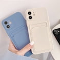 thumbnail image 2 of Funda con tarjetero para Iphone 11, Funda de silicona con ranura para tarjetas, Funda Iphone 14 12 13 Pro Max 13 Mini XR 7 8 Plus SE 2022 X XS Max Tan Jianjun unisex, 2 of 2