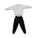 thumbnail image 5 of Conjunto de sudadera y pantalón informal a escala 1/6, disfraz para hombre de 12 pulgadas blanco, 5 of 9
