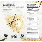 Ascent 100% Whey Protein Powder - Post Workout Whey Protein Isolate, Zero Artificial Flavors & Sweeteners, Soy & Gluten Free, 5.5g BCAA, 2.6g Leucine, Essential Amino Acids, Vanilla Bean 2 lb