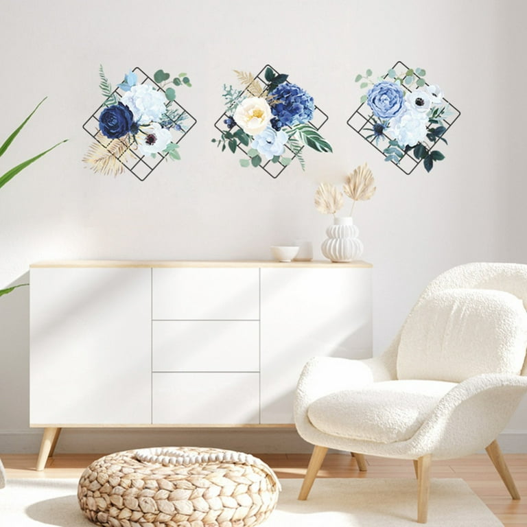 Flower Bouquet Vases Grid Wall