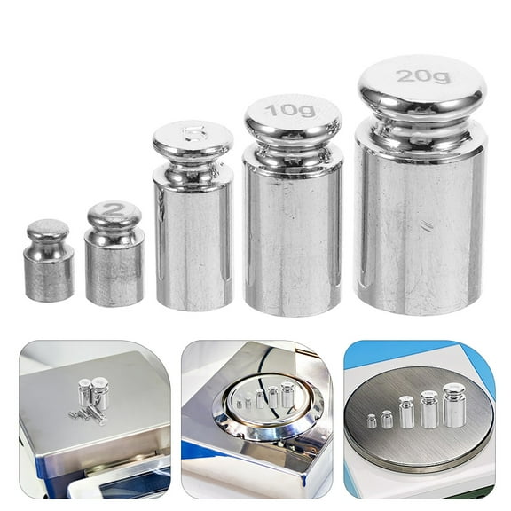 Topbathy 10Pcs Durable Steel Calibration Weights for Precision Digital Scale Testing