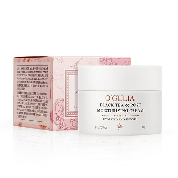 TopLLC Face Moisturizer Cream Black Tea Rose Moisturizing Cream-Antioxidant Brightening Moisturizing Antiwrinkle Soothing 50g Long-lasting Nourishing Skincare