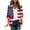 Z-Multicolor#4th of july cardigans for women, variant on Womens 4th of July Cardigan 3/4 Sleeve Plus Size Cardigans for Women Novelty American Flag Printed Kimono Jackets Flowy Chiffon Coverups Multicolor XXL