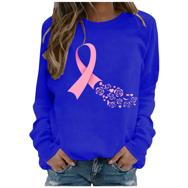 Longues T-Shirt Blouse Mode Femmes à Manches Col Rond Imprimé Chandail en Molleton Hauts