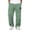 Green, variant on Men's Corduroy Straight Leg Pants, Relaxed Fit Trousers with Elastic Waist and Patch Pockets, for Daily Wear Street Style and Casual Outings Black M