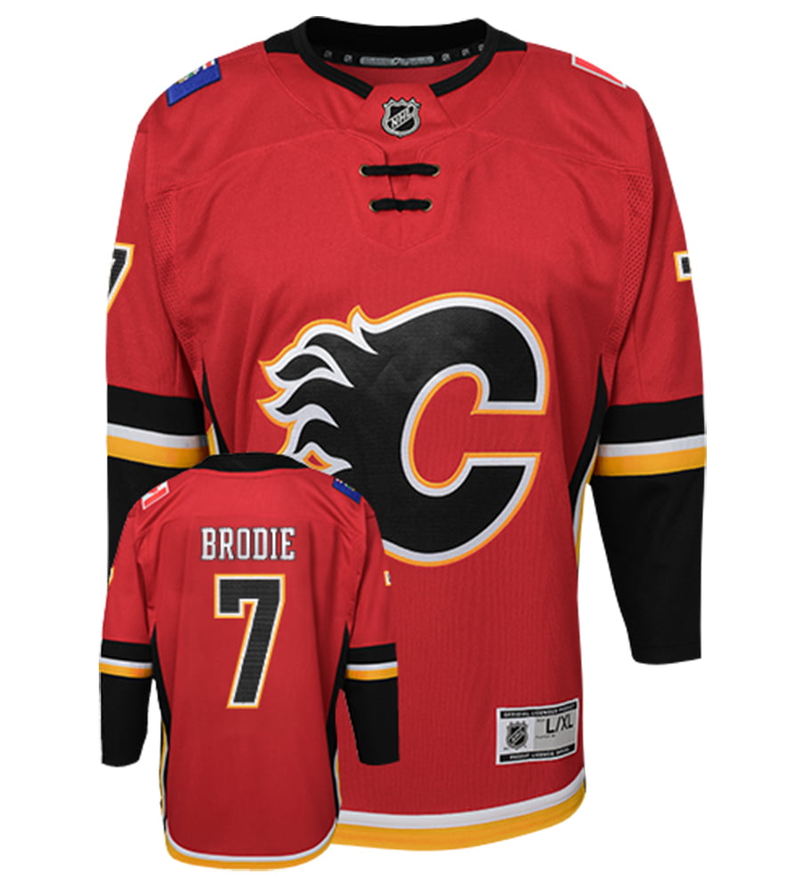 T.J. Brodie Calgary Flames Home NHL 