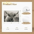 thumbnail image 5 of ADALE Large Black and White Highland Cow Canvas Wall Art Longhorn Highland Cow Picture Prints Farmhouse Cow Portrait for Home Decor Unframed 24x16 Inch, 5 of 7