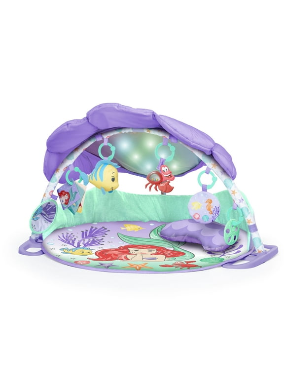 Disney Baby The Little Mermaid Baby Activity Gym & Play Mat with Tummy Time Pillow by Bright Starts