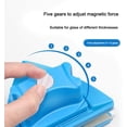 thumbnail image 4 of nipocaio Double Sided Window Cleaner Wiper Magnetic Cleaning Tools, 5 File Adjustable Magnetic Glider Wash Brush Tools, for High Rise Car Double Glazing Windows 0.3"-1" Thickness (Blue), 4 of 5