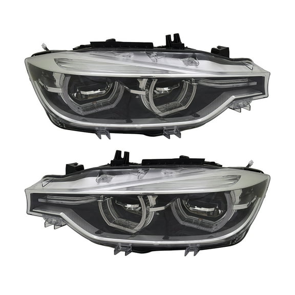 New Pair Of Headlights Compatible With Bmw 340I M Sport Sedan 4-Door 2016 2017 2018 By Part Numbers Bm2503188 Bm2502188 63117419622 63117419621