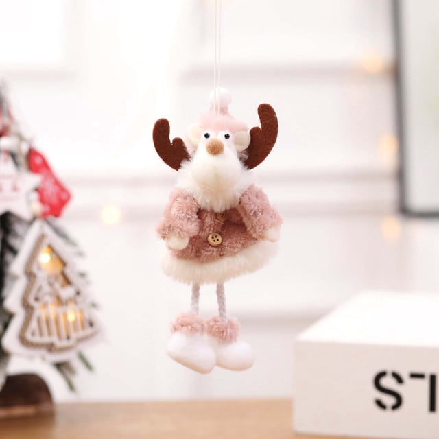 Xihbxyly Oferta Diaria Adornos Navideños Muñeco de Nieve de Papá Noel Decoración Colgante Regalo