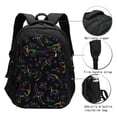 thumbnail image 4 of Horeoi Dinosaur Print USB Backpack for Travel School Work with Laptop Compartment Charging Port and Anti-Theft Pocket, 4 of 4