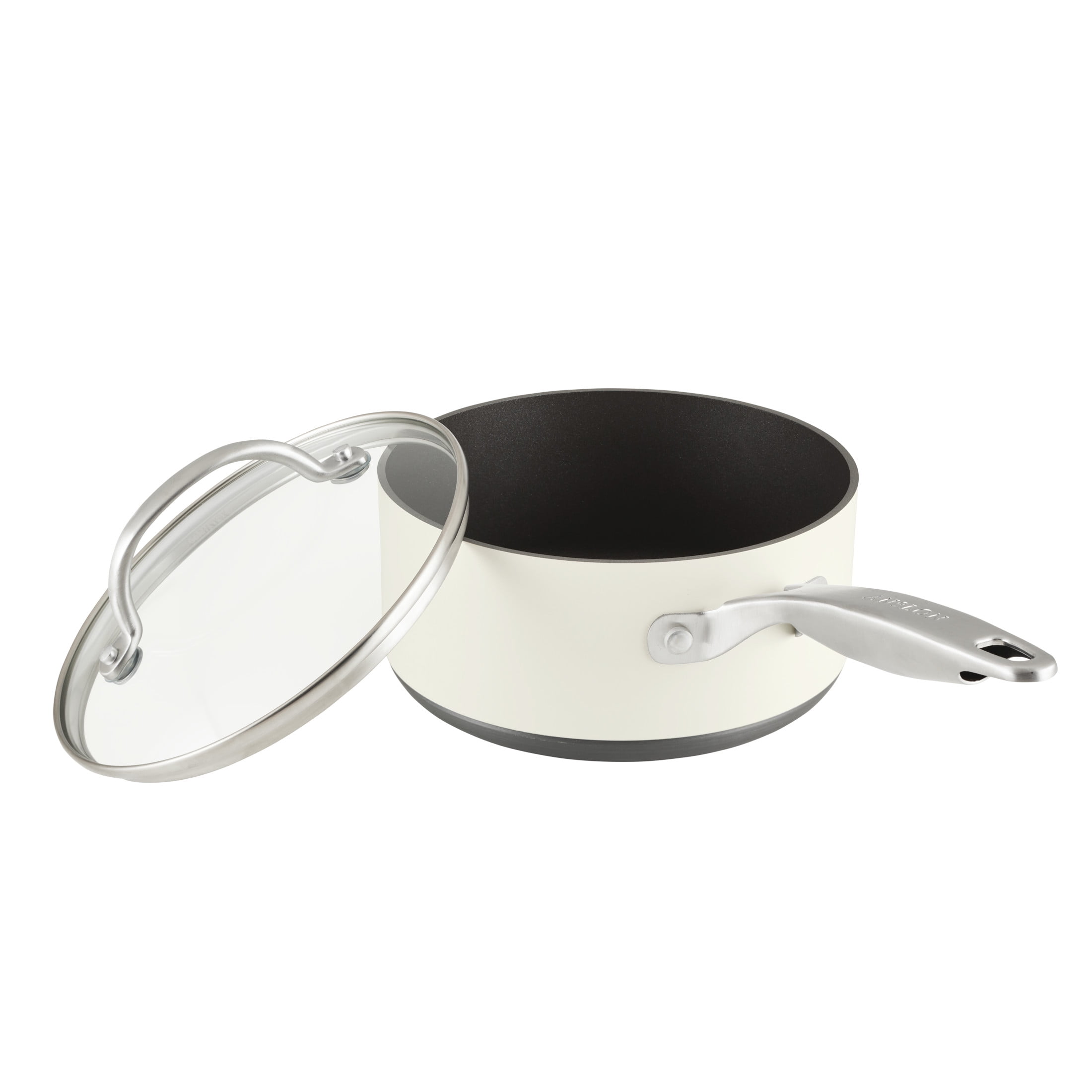 Anolon Achieve 10 Piece Nonstick Hard Anodized Aluminum Pot and Pan Set, Cream