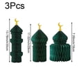 thumbnail image 3 of Jiibva 3Pcs Ramadan Party Decoration 3D Honeycomb Ornaments Eid Mubarak Centerpieces Islamic Table Decoration for Home Office Party Supplies, 3 of 7