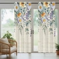 thumbnail image 5 of Outdoor Curtains for Patio Waterproof, Floral Eucalyptus Leaves Outdoor Privacy Panels Grommet, Daisy Summer Botanical Pastoral Blackout Outside Curtains for Porch/Cabana 54"x108", 2 Panels, 5 of 8