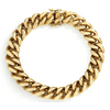 14MM Gold Chain BRACELET 24K Miami Cuban link Curb Necklace for Men Boys Fathers Husband Perfect gift Hip Hop Rapper Chain