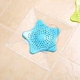 thumbnail image 3 of Paquete de 6 trampas de pelusa para drenaje de ducha (forma de estrella, tamaño 13 cm), filtro de pelusa de silicona para lavabo de baño, colador de drenaje, cubierta de drenaje con ventosas fuertes, 3 of 5