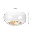 thumbnail image 3 of 1 Ensemble Bol à Poisson Bol Décoratif en Verre Bol Rond pour Aquarium avec Roche d'Aquarium, 3 of 8