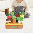 thumbnail image 1 of Juguetes sensoriales para bebés, juguetes para tirar verduras, regalo interactivo portátil, juego de simulación, habilidades motoras finas para niños, 1 of 8
