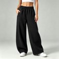 thumbnail image 2 of XINXIAOO Unisex Boys Girls Sweatpants Classic Fit Elastic Waist Wide Leg Pants with Pockets Girls Athletic Pants Black Toddler Sweatpants Pants Boys Size 7-8 Years, 2 of 9