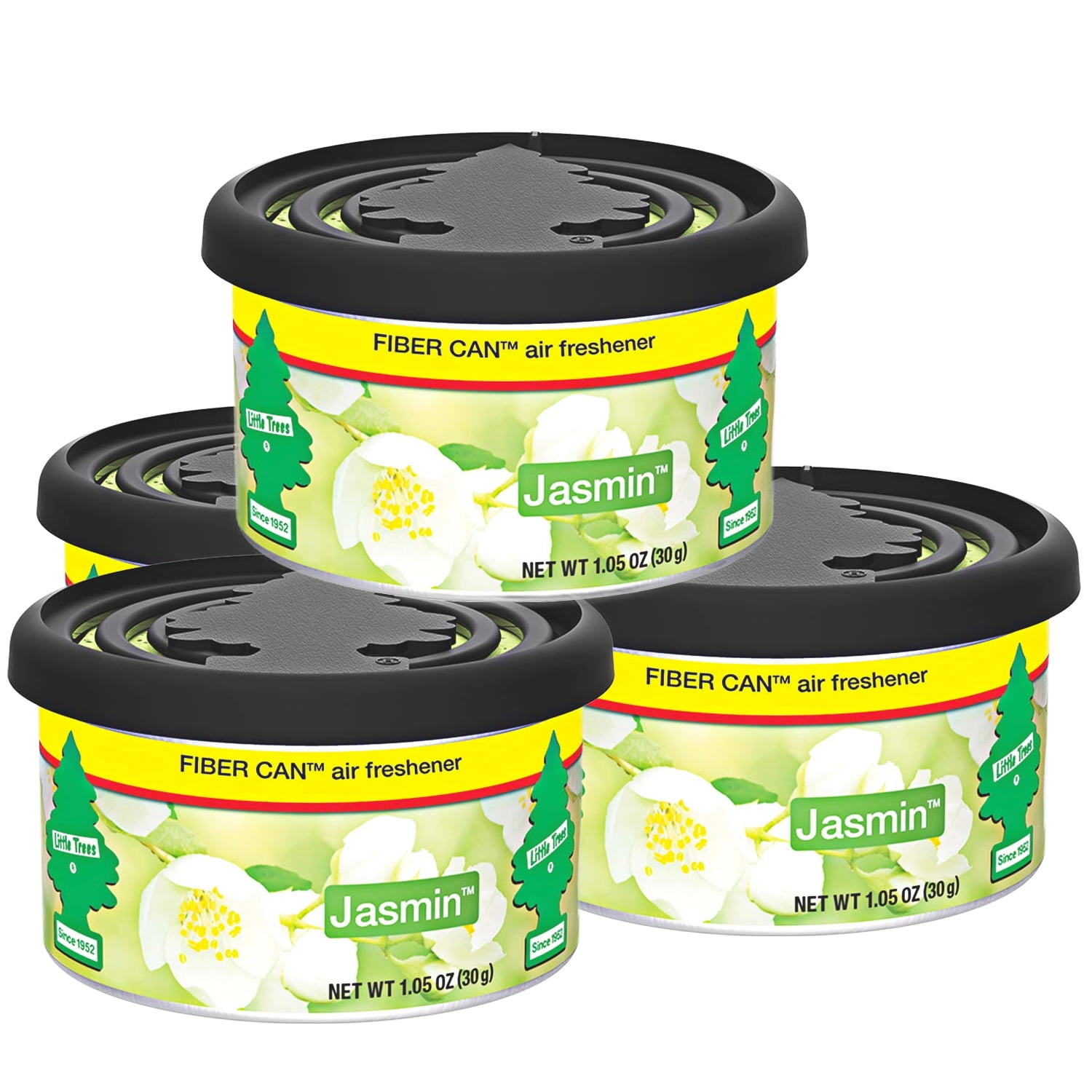 Download Little Trees Fiber Can Car Air Freshener 4-Pack (Jasmin) - Walmart.com - Walmart.com