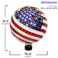thumbnail image 4 of Alpine Corporation 11" Multicolor Glass Gazing Ball, 4 of 8
