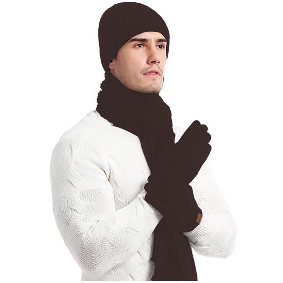 Men's And Women's Winter Solid Color Scarf And Hat Three Piece Set Scarf Gloves Hat Set Light Scarf Hat Set for Girls Scarf Hat Set for Boys Scarf Hat Gloves Organizer Scarf Hat Gloves Set Men Scarf