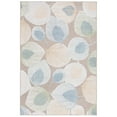 thumbnail image 2 of SAFAVIEH Sarasota Nash Botanical Indoor/Outdoor Area Rug, Grey/Brown, 6'7" x 6'7" Round, 2 of 6