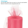 thumbnail image 3 of Uxcell Tulle Rolls Fabric Spools 6" 100 Yards Light Red for Decoration Wrapping Wedding DIY Crafts, 3 of 5
