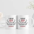 thumbnail image 3 of 57th Birthday Gifts for Women Men - I''m Not 57 I''m 18 with 39 Years of Experience Mug - 57 Year Old Present Ideas for Wife, Husband, Mom, Dad, Sisters, Brothers, Friends, Coworkers - 11 oz, 3 of 6