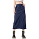 thumbnail image 1 of Gibobby faldas aesthetic Falda MIDI plisada con cordón lateral informal, ajustada, de cintura alta, para mujer, 2023(Azul, L), 1 of 5