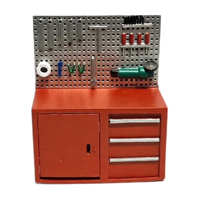 Milaget 1/64 Garage Tool Rack Diorama Decoration Authentic Display Ornament Novelty Tool red new