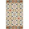 thumbnail image 5 of SAFAVIEH Suzani Ethelinda Geometric Swirls Wool Runner Rug, Ivory/Multi, 2'3" x 8', 5 of 6
