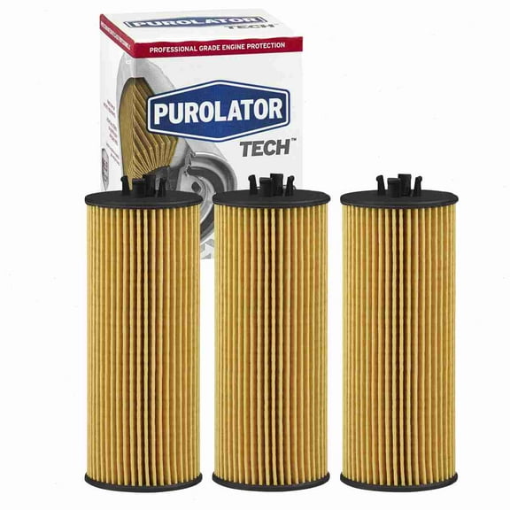 3 pc Purolator TECH TL36135 Engine Oil Filters for 05184526AA 07B 115 562 27526 27526MP 47526 5184526AA 57144 57526 57526XP 61857144 68079744AA 68079744AB 7526 84144 84526 CF6135 CH10955 COC10955