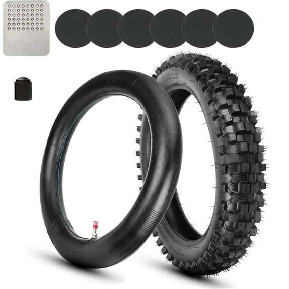 90/100-14 3.00-14" inch Rear Tire and Inner Tube for 125cc 140cc 150cc Coolster TaoTao Apollo RFZX18 CRF80R KLX125 RM80 YZ80 YZ85 TTR125 Pit Pro Trail Dirt Bike Off Road Motocross Heavy Duty