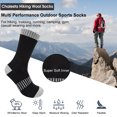thumbnail image 3 of KOITHOT 8 Pairs Wool Socks for Men, Crew Socks Thermal Warm for Winter Work Hiking, 3 of 6