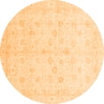 thumbnail image 1 of Ahgly Company Indoor Round Oriental Orange Traditional Area Rugs, 4' Round, 1 of 4