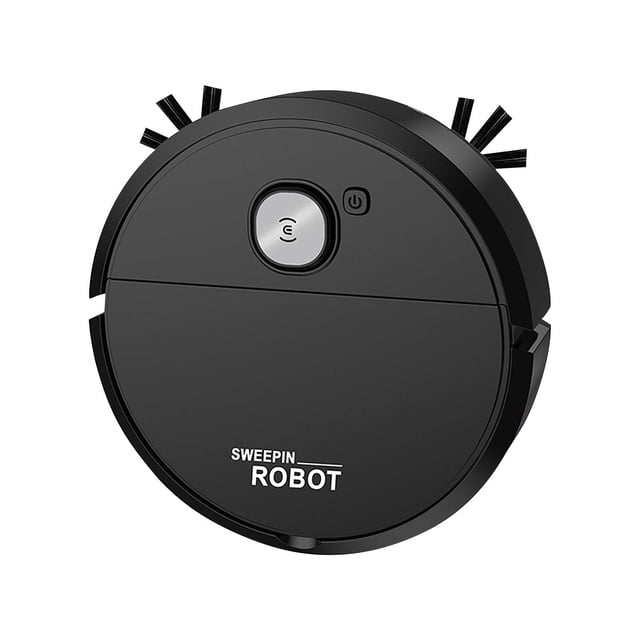 USB Rechargeable Sweeping Robot - Triple Function Vacuum & Mop, Low-Noise Cleaning for Hard Floors, Compact & Lightweight