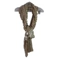 thumbnail image 2 of Collection 18 Foulard Portefeuille Beige Champagne Floral à Sequins pour Femmes NWT, 2 of 3