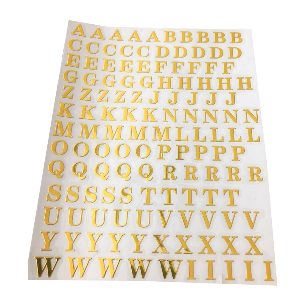 1 Sheet 4mm 9mm Alphabet Number Sticker Letter Decorative DIY Album Hand  Book - Walmart.com