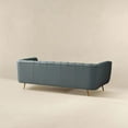 thumbnail image 5 of Clodette Mid Century Modern Living Room Genuine Leather Sage Sofa, 5 of 9