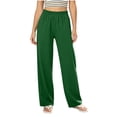 thumbnail image 2 of SOOMLON Scrub Pants for Women Plus Size Straight Leg Long Pants Elastic Waist Trousers with Pockets Soft Work Clothes, 2 of 6