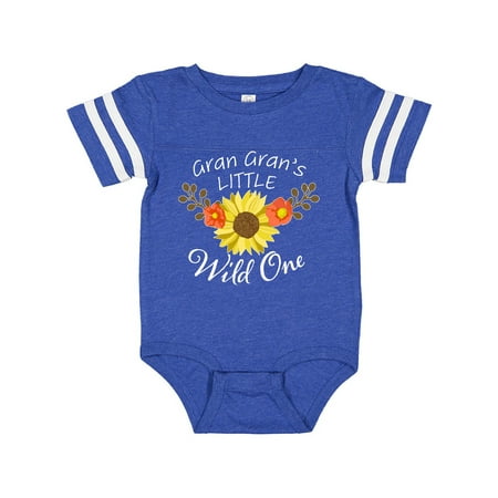 

Inktastic Gran Gran s Little Wild 1 with Beautiful Sunflower Gift Baby Boy or Baby Girl Bodysuit