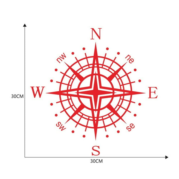 Zewfffr 30x30cm Nswe Compass Car Stickers Pvc Vinyl Decals Styling Graphics Nbsp Red Walmart Com Walmart Com